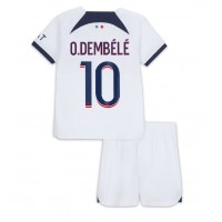 Fotbalové Dres Paris Saint-Germain Ousmane Dembele #10 Dětské Venkovní 2023-24 Krátký Rukáv (+ trenýrky)